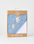 Little Textiles Hooded Towel, Elephants product photo View 02 S