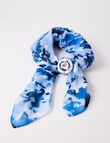 Boston + Bailey Brooch + Printed Scarf Set, Blue product photo View 04 S