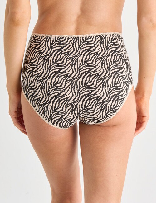 Lyric Full Briefs, Black Animal, 4-Pack, 8-26 product photo View 03 L