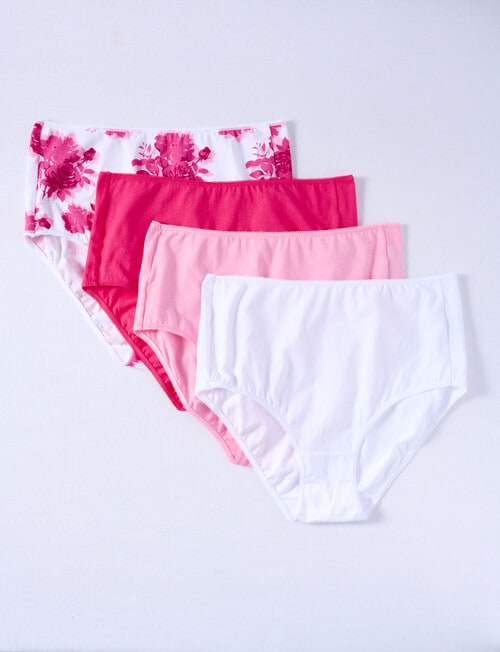 Lyric Full Briefs, 4-Pack, Pink Rose product photo