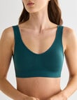 Lyric Seamfree Crop Top Removable Pads, Emerald, 8-22 product photo