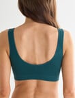Lyric Seamfree Crop Top Removable Pads, Emerald, 8-22 product photo View 02 S