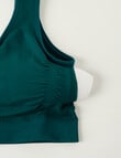 Lyric Seamfree Crop Top Removable Pads, Emerald, 8-22 product photo View 03 S