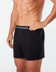 Mitch Dowd Bamboo-Blend Knit Boxer Short, Black product photo View 03 S