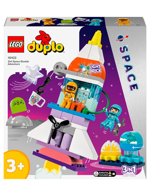 LEGO DUPLO Duplo® 3-in-1 Space Shuttle Adventure, 10422 product photo View 02 L