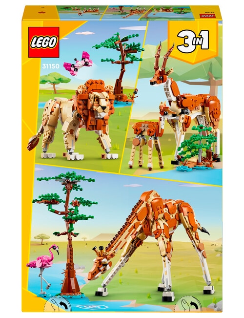LEGO Creator 3-in-1 Creator 3-in-1 Wild Safari Animals, 31150 product photo View 16 L