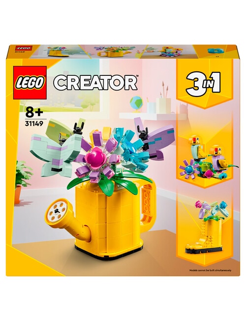 LEGO Creator 3-in-1 Flowers in Watering Can, 31149 product photo View 02 L