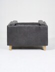 LUCA Furniture Berlin Leather Chair, Carbon Grey product photo View 02 S