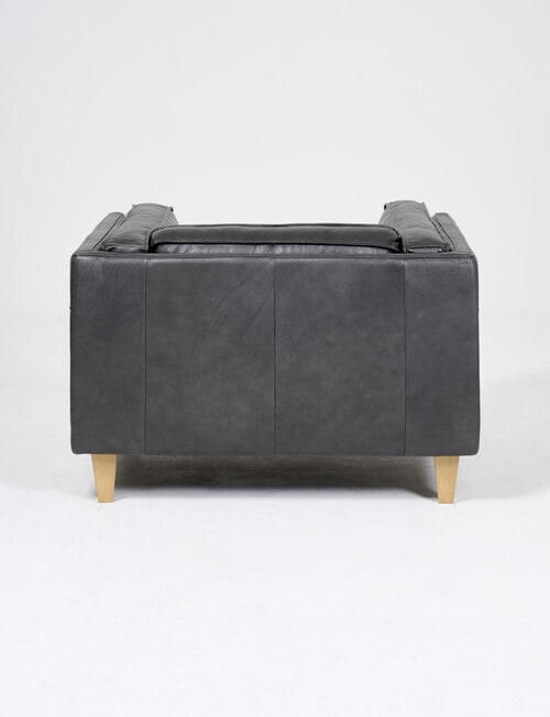 LUCA Furniture Berlin Leather Chair, Carbon Grey product photo View 02 L