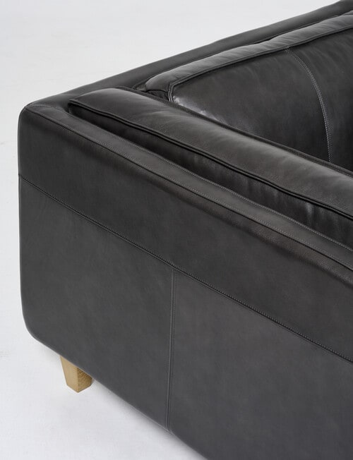 LUCA Furniture Berlin Leather Chair, Carbon Grey product photo View 05 L