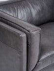 LUCA Furniture Berlin Leather 3 Seater Sofa, Carbon Grey product photo View 04 S