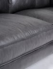 LUCA Furniture Berlin Leather 3 Seater Sofa, Carbon Grey product photo View 05 S