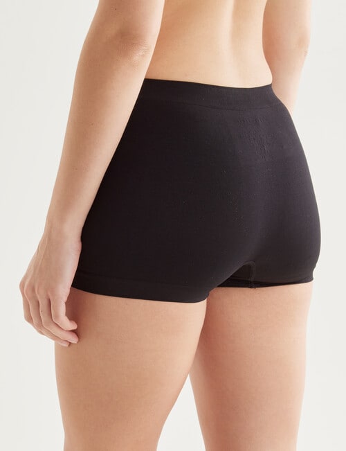 Honey Vegas Seamfree Shortie Brief, Black product photo View 02 L