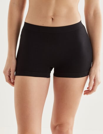 Honey Vegas Seamfree Shortie, Black product photo