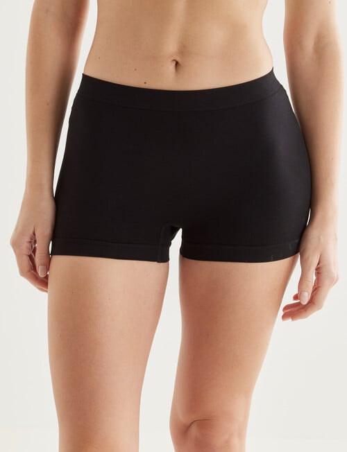 Honey Vegas Seamfree Shortie, Black product photo