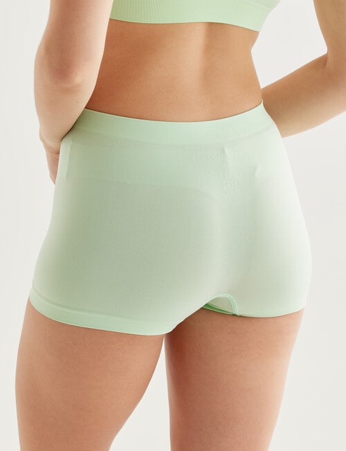 Honey Vegas Seamfree Shortie Brief, Lime product photo View 02 L