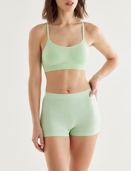 Honey Vegas Seamfree Shortie Brief, Lime product photo View 03 L