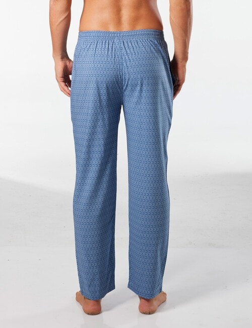 Mitch Dowd Hexo Geo Bamboo-blend Woven Sleep Pant, Captains Blue product photo View 02 L