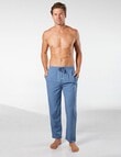 Mitch Dowd Hexo Geo Bamboo-blend Woven Sleep Pant, Captains Blue product photo View 04 S