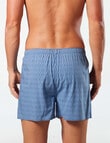 Mitch Dowd Woven Hexo Geo Bamboo-Blend Boxer Short, Blue product photo View 02 S