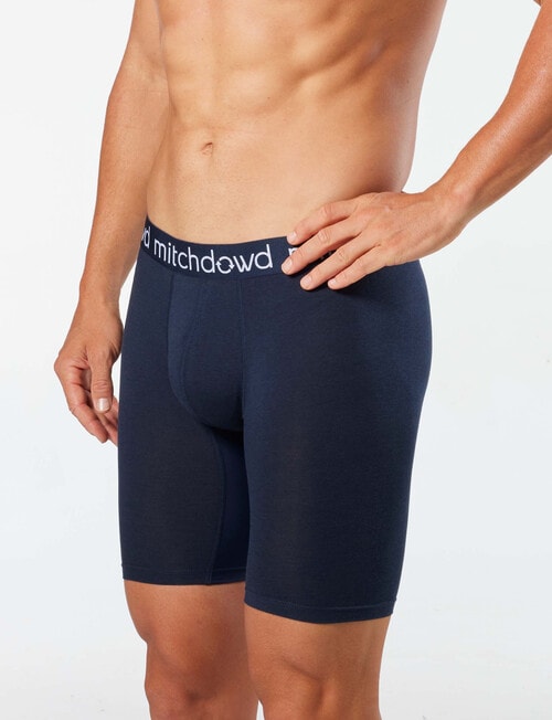 Mitch Dowd Comfort Bamboo-Blend Long Mid Trunk, Navy product photo View 03 L