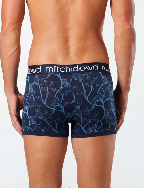 Mitch Dowd Owl Bamboo-Blend Trunk, Navy & Blue product photo View 02 L