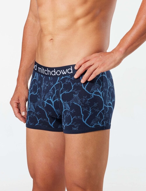 Mitch Dowd Owl Bamboo-Blend Trunk, Navy & Blue product photo View 03 L