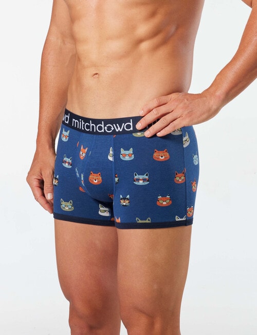 Mitch Dowd Cat Bamboo-Blend Trunk, Blue product photo View 03 L