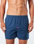 Mitch Dowd Cubist Check Woven Boxer, 3-Pack, Blue product photo View 02 S