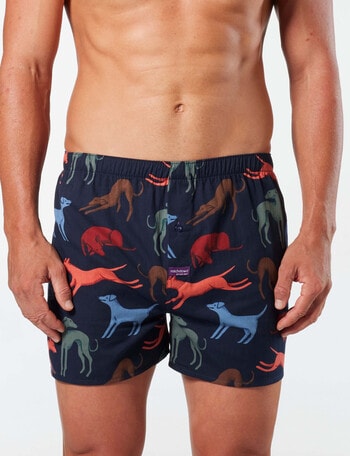 Mitch Dowd Greyhounds Woven Boxer, Navy product photo