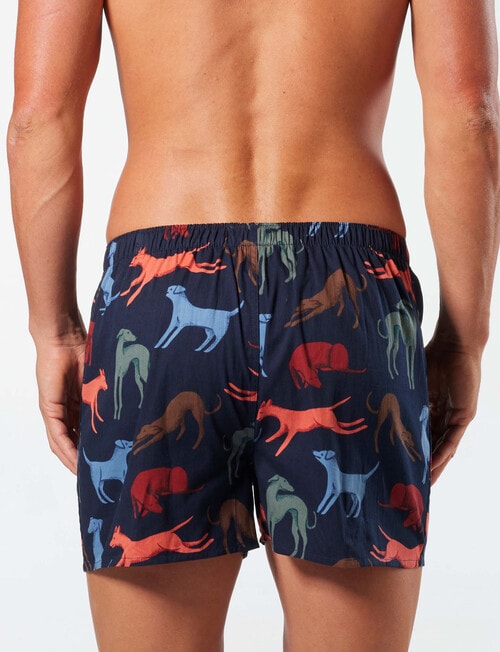 Mitch Dowd Greyhounds Woven Boxer, Navy product photo View 02 L
