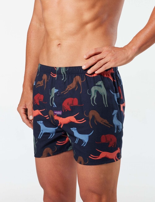 Mitch Dowd Greyhounds Woven Boxer, Navy product photo View 03 L