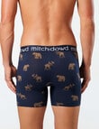 Mitch Dowd Bear Moose Bamboo-Blend Mid Comfort Trunk, 3-Pack, Navy & Black product photo View 03 S