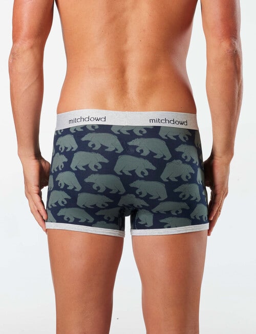 Mitch Dowd Bear Stripe Trunk, 3-Pack, Navy, Grey & Green product photo View 03 L