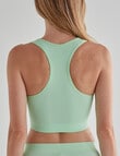 Honey Vegas Rib RacerBack Crop Top, Lime product photo View 02 S