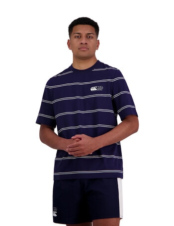 Canterbury Striped Short Sleeve Shirt, Navy product photo