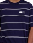 Canterbury Striped Short Sleeve Shirt, Navy product photo View 03 S