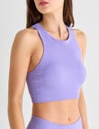 Honey Vegas Rib Racer-Back Crop Top, Periwinkle, XXS-XL product photo
