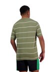 Canterbury Striped Short Sleeve Shirt, Green product photo View 02 S