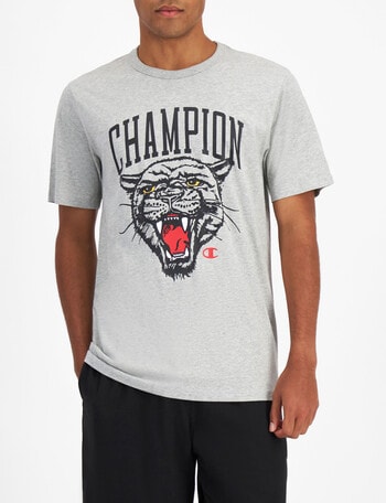 Champion Graphic Tee, Oxford Heather product photo