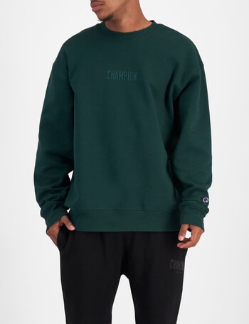 Champion Rochester Base Crew Sweatshirt, Forest Green product photo