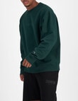 Champion Rochester Base Crew Sweatshirt, Forest Green product photo View 02 S
