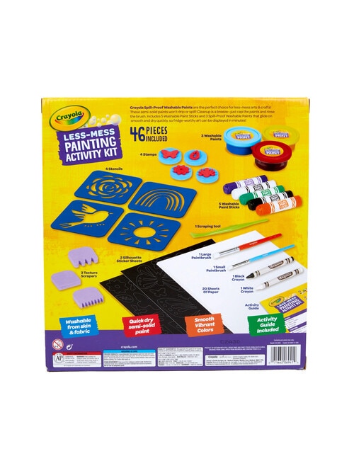 Crayola Less Mess Painting Activity Kit product photo View 02 L