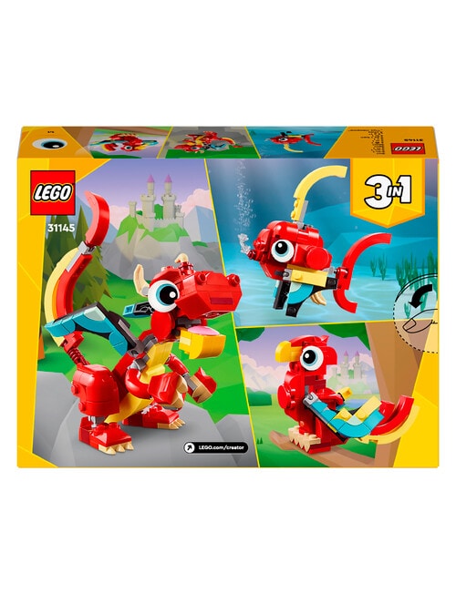 LEGO Creator 3-in-1 Red Dragon, 31145 product photo View 02 L