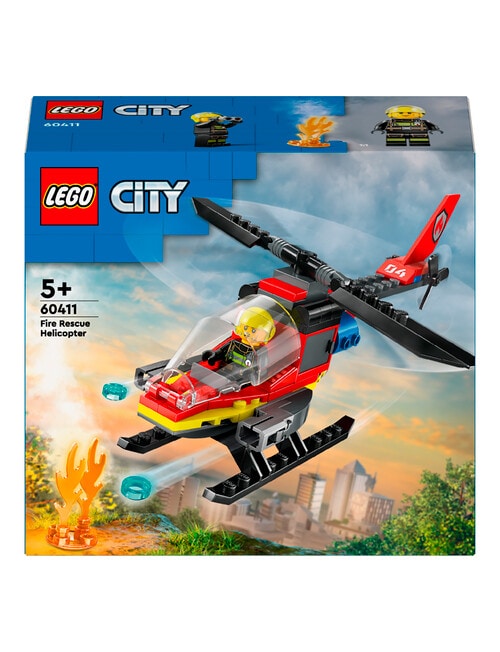 LEGO City Fire Rescue Helicopter, 60411 product photo View 02 L