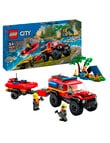 LEGO City 4x4 Fire Engine with Rescue Boat, 60412 product photo