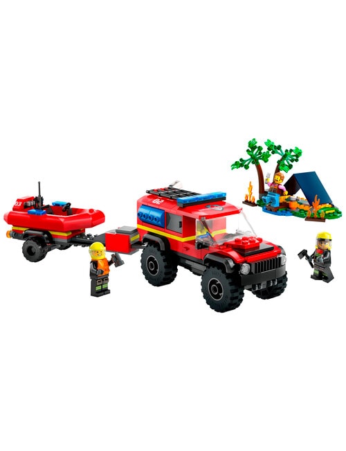 LEGO City 4x4 Fire Engine with Rescue Boat, 60412 product photo View 03 L