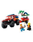LEGO City City 4x4 Fire Engine with Rescue Boat, 60412 product photo View 04 S