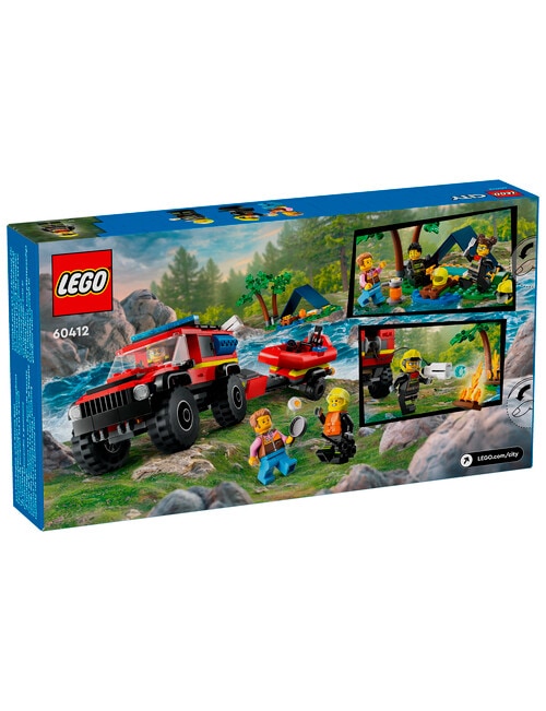 LEGO City 4x4 Fire Engine with Rescue Boat, 60412 product photo View 10 L