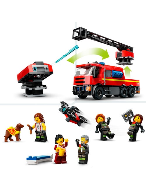 LEGO City Fire Station with Fire Engine, 60414 product photo View 04 L